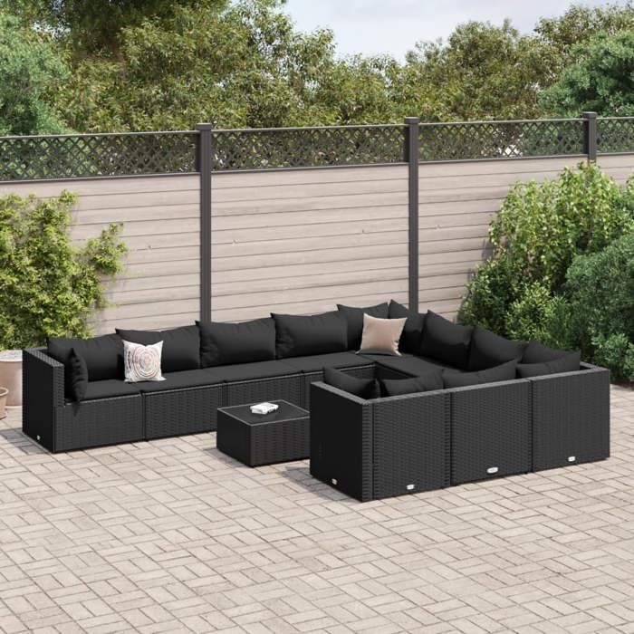 VIDA Salon de jardin 11 pcs - vue 2