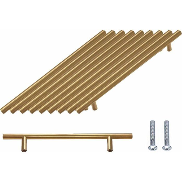 Lot de 10 poignee de meuble cuisine poignée laiton poignee laiton poignee meuble poignee meuble cuisine poignée inox Entraxe 160mm
