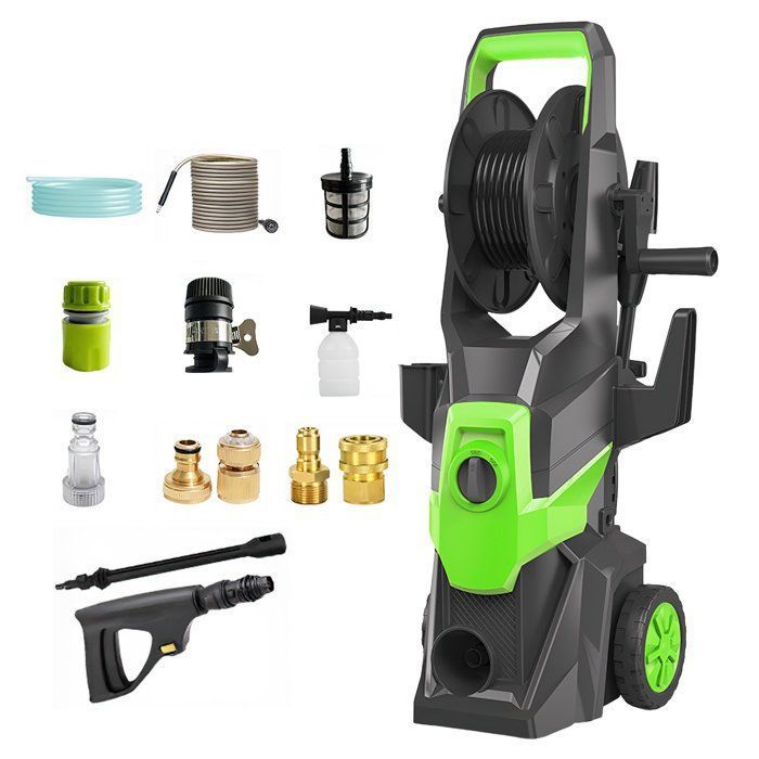 Nettoyeur Haute Pression Sans Fil 200 Bars 3000W - 6-en-1 Avec Écran Digital, Moteur Brushless Et Batterie 4.0Ah