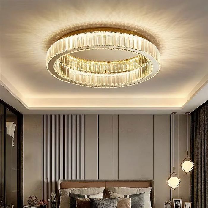 Lampe De Plafond Toolight App1719-C 40 Cm Plafonnier Or 40X40X11 5Cm
