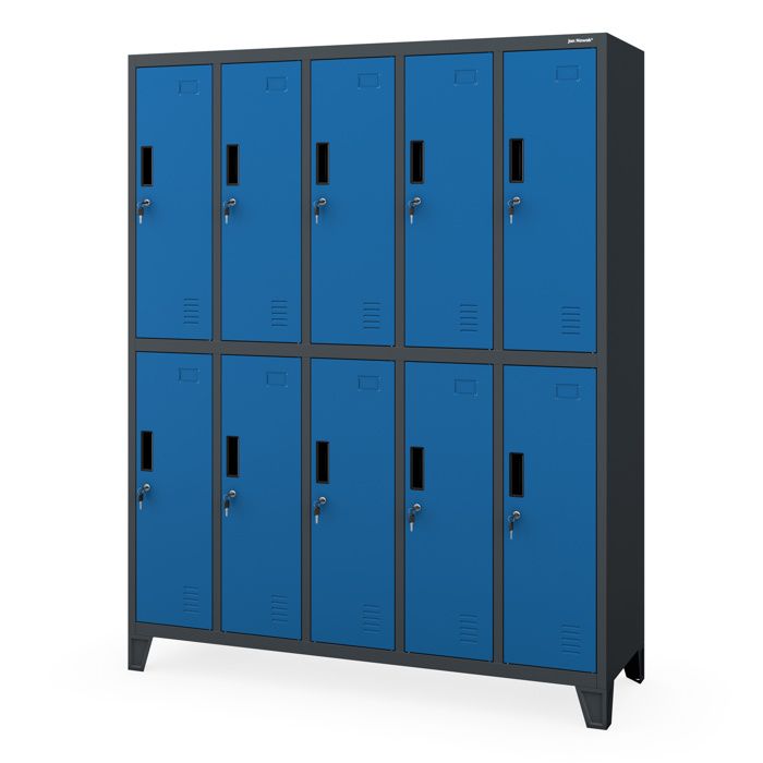 Armoire de sécurité à 10 portes BARTEK Anthracite-Bleu