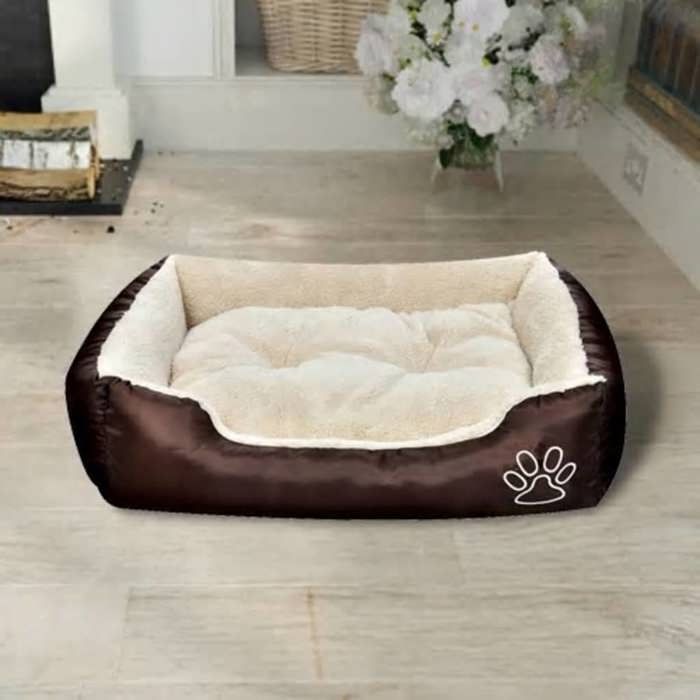 Comparer les prix de Réduction - Lit chaud pour chien VIDAXL charge maximale : 50 kg s avec coussin rembourré Taille S @22460