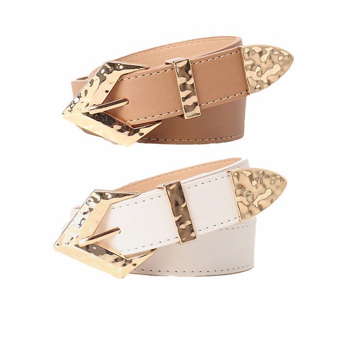 HANXIULIN Ceinture Pour Femme Avec Boucle Carrée, Large Ceinture