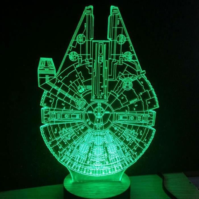 Lampe LED 3D Vision - Keeper - Multicolore - Rechargeable USB