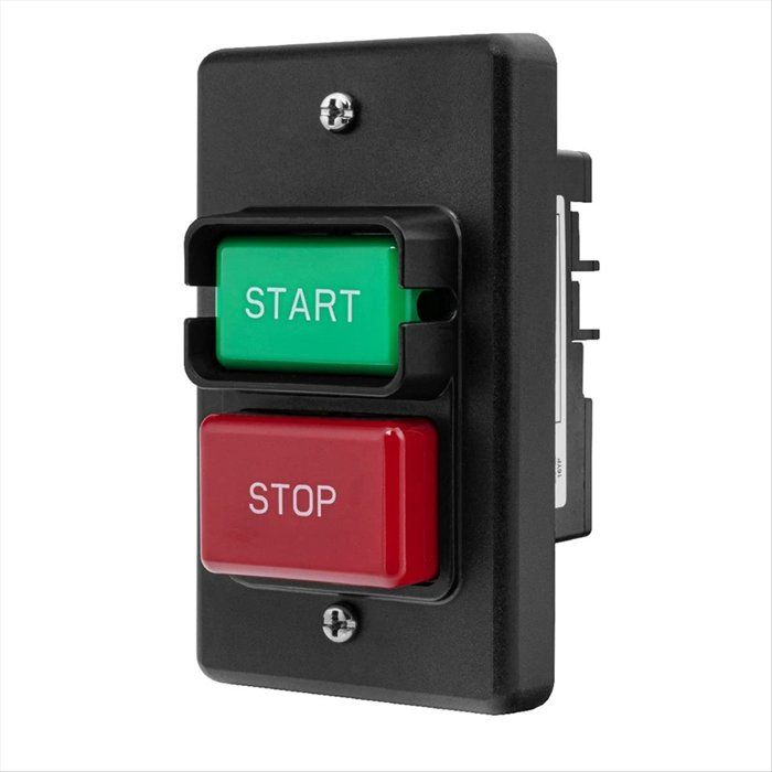 Interrupteur Marche/Arrêt Monophasé Bitension 120 V/230 V 3 CV Compatible avec Scie Circulaire à Table Table de Toupie Perceuse