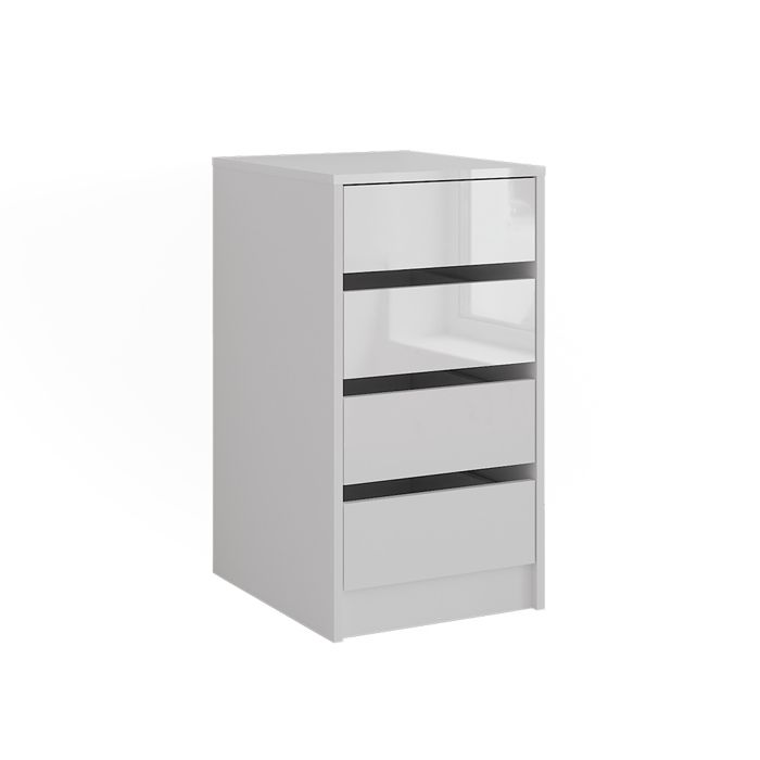 Commode avec tiroirs Sherry 40.2x76cm Blanc/Blanc Haute brillance Vicco 57714 Commode avec tiroirs Sherry 40.2x76cm Blanc/Blanc Haute brillance Vicco 57714