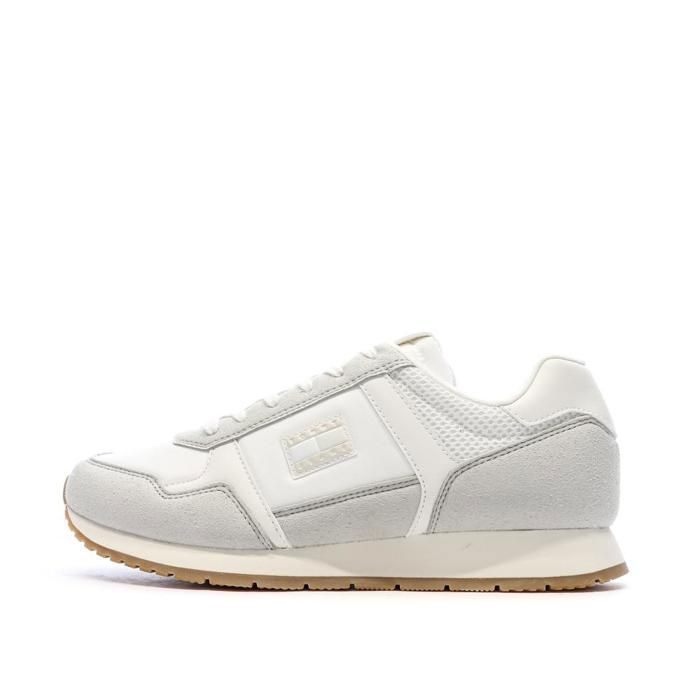 Tommy Hilfiger Baskets Blanches/Grises Homme Tommy Hilfiger Casual