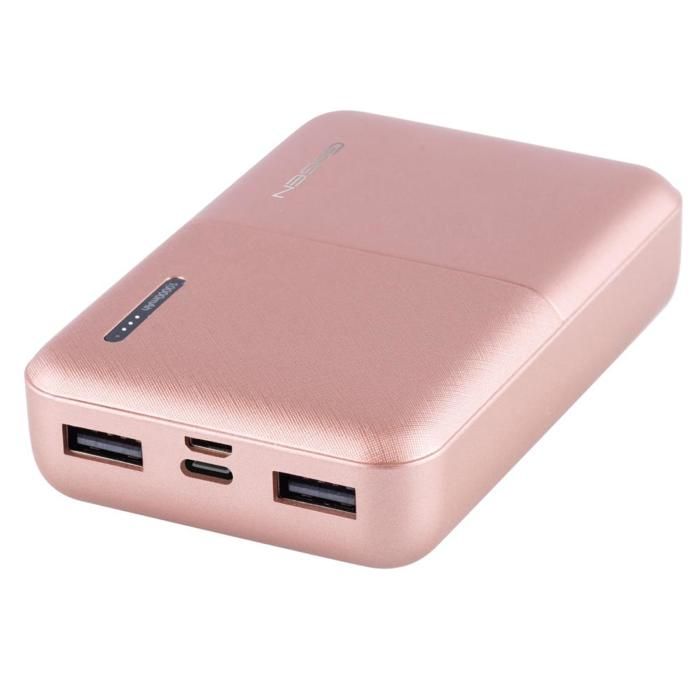Batterie externe légère GoGEN PB100007RG 10 000 mAh rose