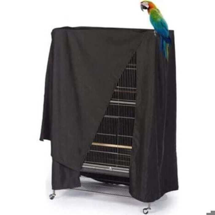 Housse de cage à oiseaux imperméable et anti-UV carrée à roulettes pour oiseaux et perroquets (104 x 69x 122 cm)