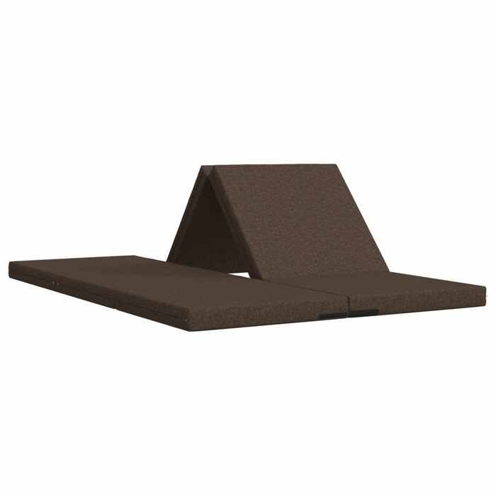 Banquette-lit - Canapé-lit pliable - vidaXL - tissu - taupe - 140 x 67 x 45 cm 8340213 Banquette-lit - Canapé-lit pliable - vidaXL - tissu - taupe - 140 x 67 x 45 cm 8340213