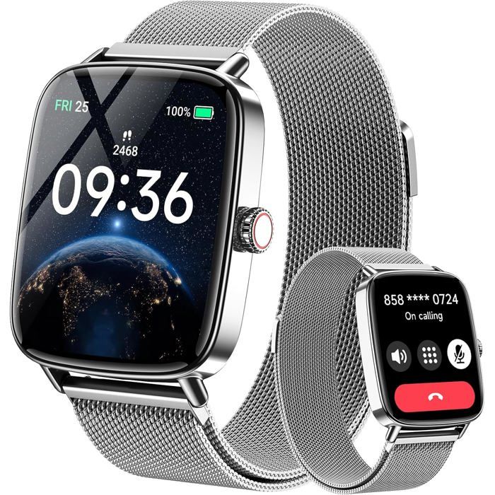 Montre Connectée Femme 1 85 Smartwatch Bracelet en Métal 100+ Modes Sportifs IP68 Suivi Santé et Activité pour Samsung iPhone Montre Connectée Femme 1 85 Smartwatch Bracelet en Métal 100+ Modes Sportifs IP68 Suivi Santé et Activité pour Samsung iPhone