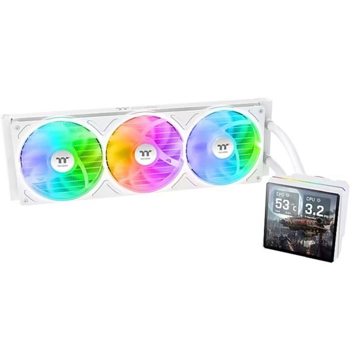 Kit de refroidissement à eau - THERMALTAKE - TH360 V3 - 360 mm - 3 x 120 mm - ARGB blanc