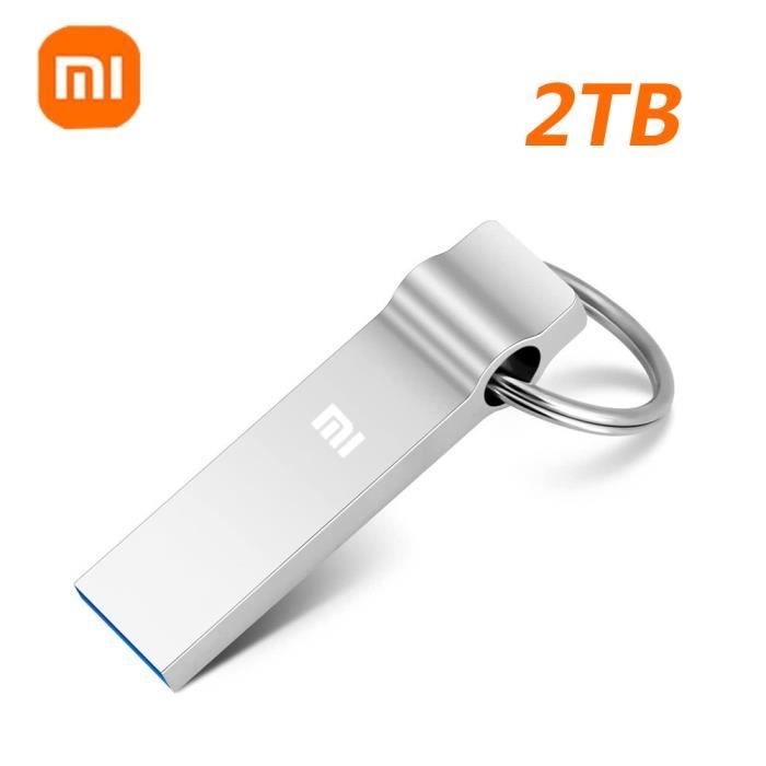 Xiaom-Clé USB 2 To, clé USB haute vitesse, capacité réelle, clé