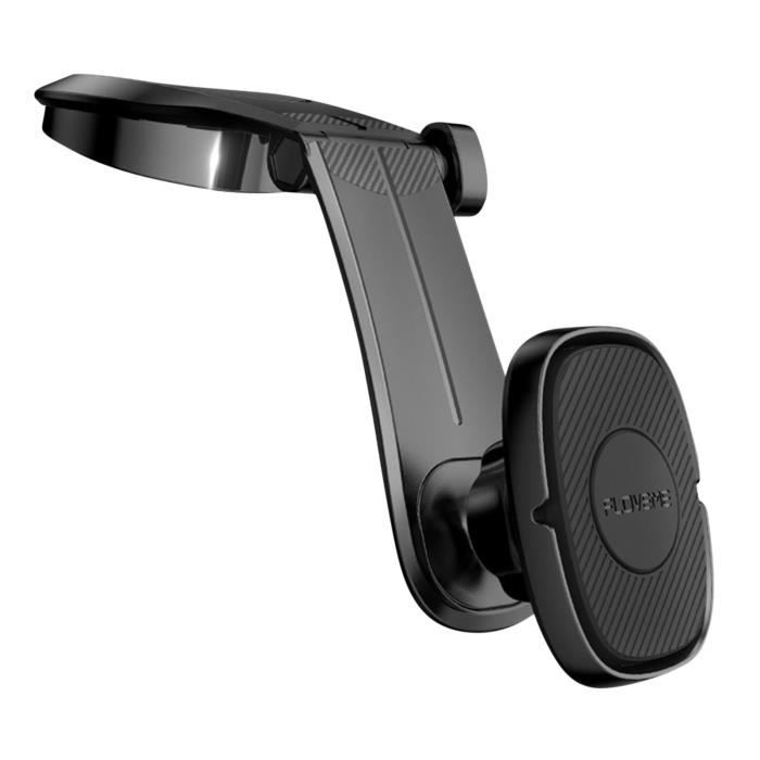 Support Voiture Universel Pour Téléphone - Ventouse Pare-brise Ou Tableau De Bord - Noir