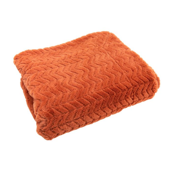 Plaid Chevron orange 130x170 cm - Amadeus Plaid Chevron orange 130x170 cm - Amadeus