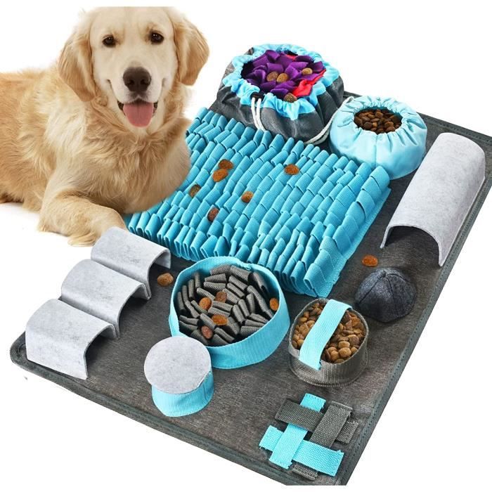 Comparer les prix de Tapis Reniflant pour Chien,Animaux Jeu Tapis Jouet Snuffle pour Chiens Couverture de Formation de Congestion nasale pour Chien Tapis