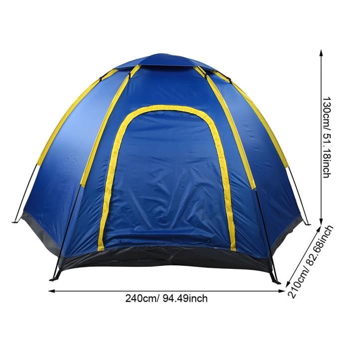 Tente De Randonnée Pour Camping Honseadek Abri De Camping Lu00e9ger, Portable, Impermu00e9able Et Coupe Abris De Camping Noirs