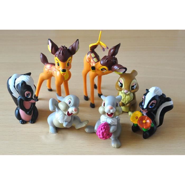Lot De 7 Figurines Bambi Panpan Disney Jouet Decoration Cdiscount Jeux Jouets