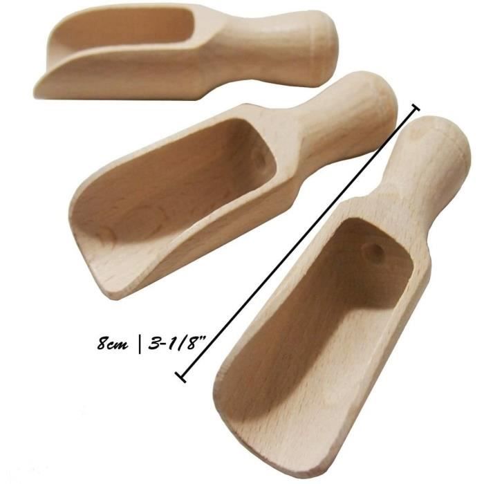 Lot De 4 Petites Cuillères En Bois Pour Miel Ou Thé - 15 Cm (5.9 Pouces), Marron, Jeffdad