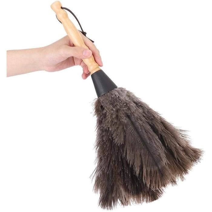 Plumeau En Plumes D'Autruche 40 Cm - Fabriqué UE Travail Manuel Qualité Premium