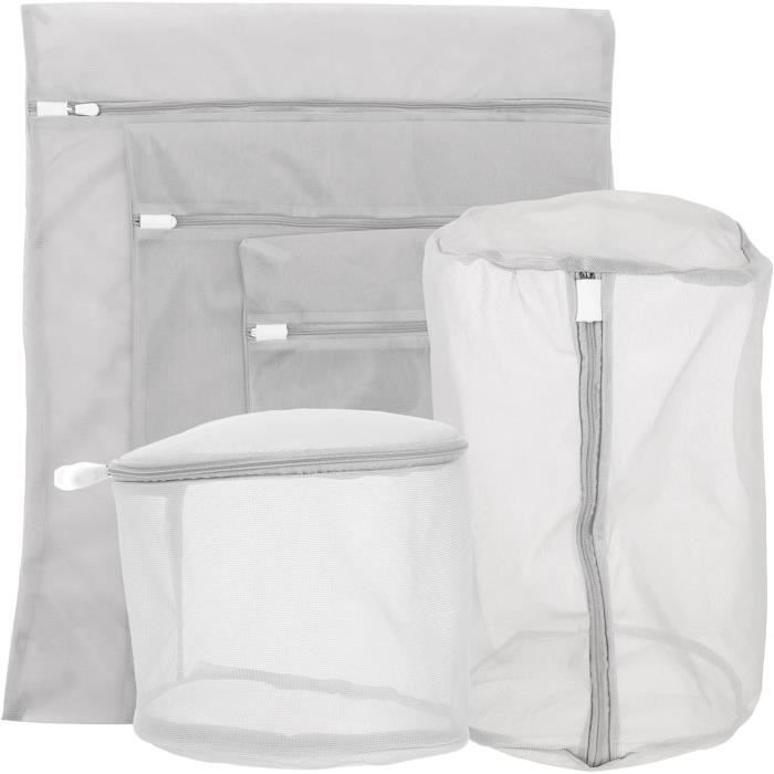 Lot 3 Sacs Lavage Maille - Filets Machine à Laver Réutilisables