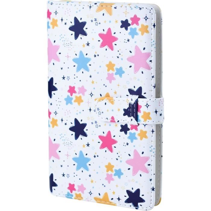 Mini Album Photo 64 Poches 3 Pouces - Couverture Perles De Sable, PVC Transparent, Format Compact - 9