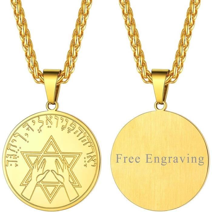 Collier Rouge Hamsa Amulette – Étoile De David – Bijou Porte-bonheur Kabbale