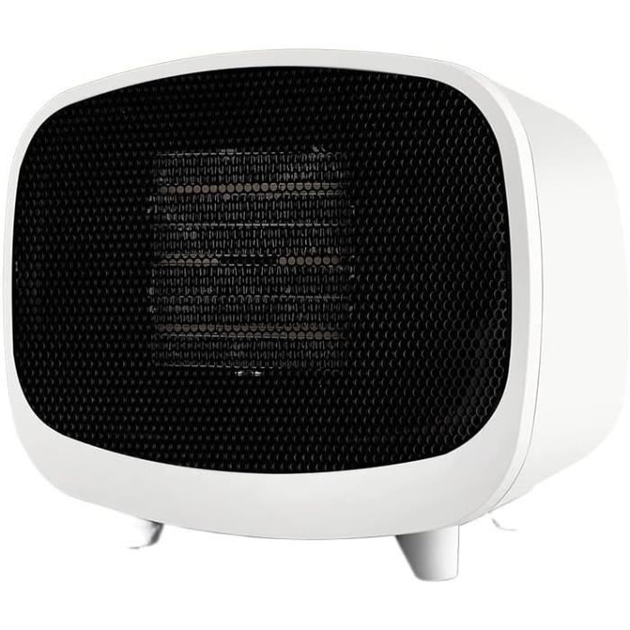 Chauffage soufflant intelligent en céramique 800 W, chauffage électrique avec prise murale, mini radiateur soufflant électrique avec thermostat à distance pour chambre, bureau, salon Chauffage soufflant intelligent en céramique 800 W, chauffage électrique avec prise murale, mini radiateur soufflant électrique avec thermostat à distance pour chambre, bureau, salon