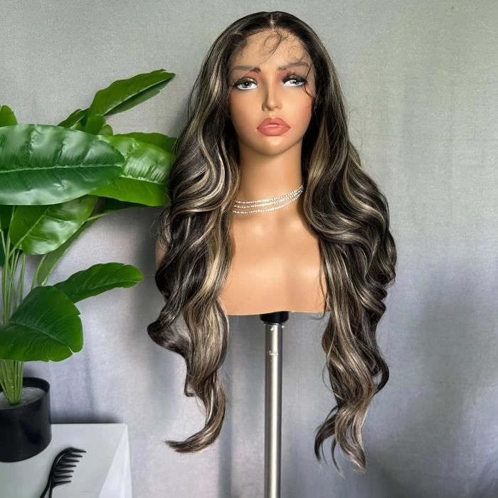 Perruque Lace Front Blonde Platine Synthétique - Neuve Avec étiquettes, Style Longueur Moyenne