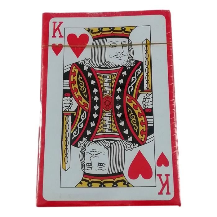 Jeu de 54 cartes à jouer de poker rouge ou bleu RAMI BATAILLE... BRIDGE 