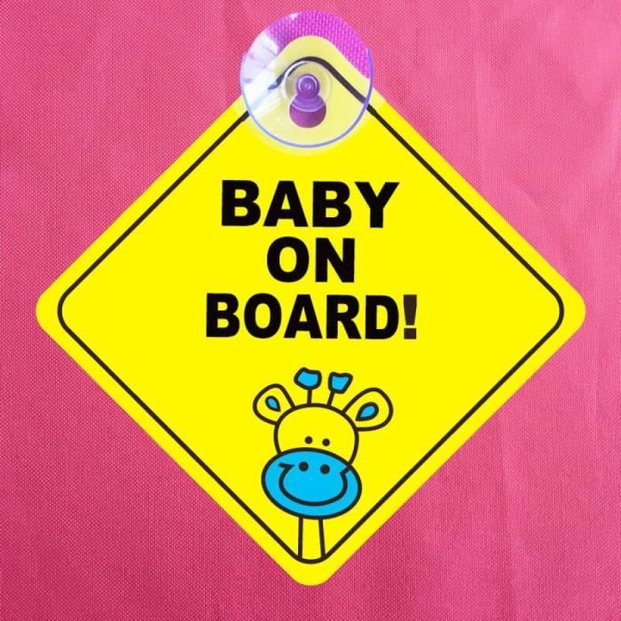 Bébé Sur Board Signe enfants dans voiture à ventouse SIGNE Enfants À Bord Voiture Signe 