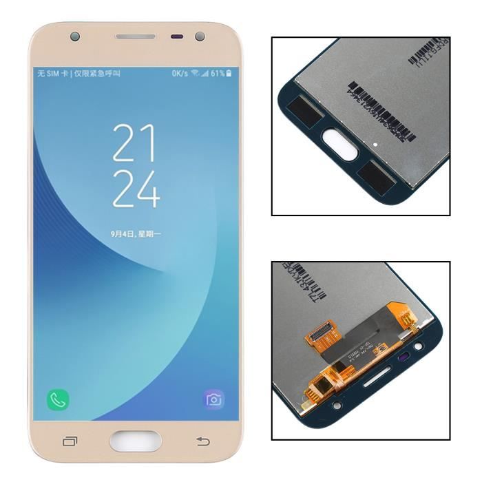 Cpropro Or Pour Samsung Galaxy J3 Pro 17 J330 Vitre Tactile Ecran Lcd Cdiscount Telephonie