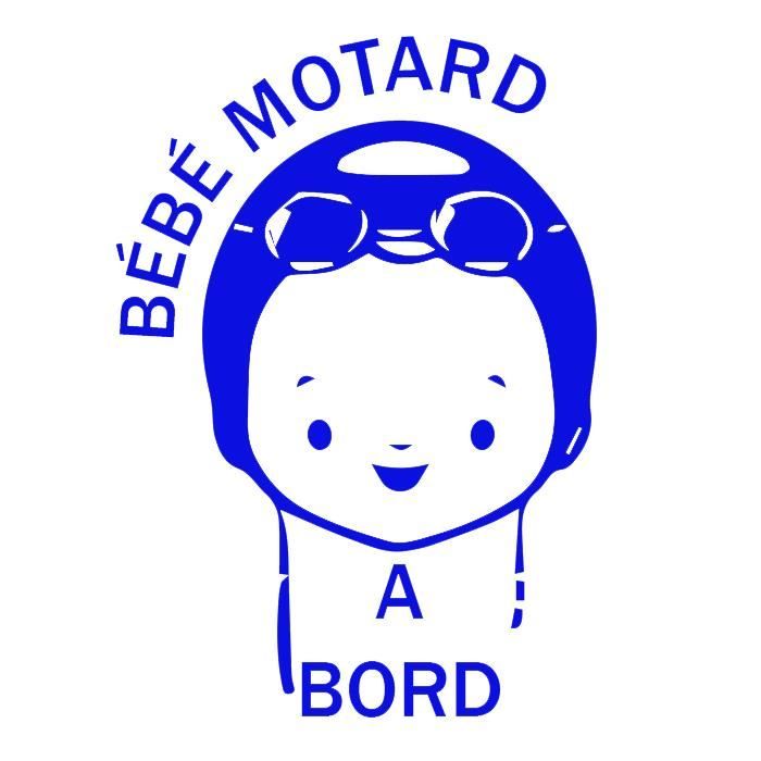 Sticker Auto Bebe Motard A Bord Rouge Cdiscount Puericulture Eveil Bebe