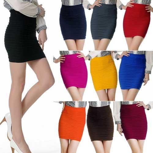 Jupe Moulante Stretch Rouge Rouge - Achat / Vente jupe ...