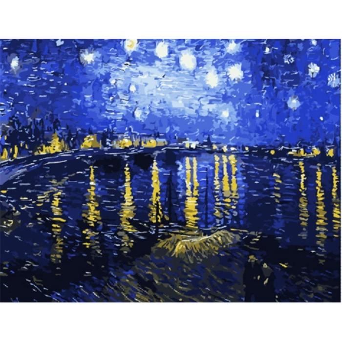 Schipper 609130816 Peinture Par Numéros Nuit étoilée Après Vincent Van