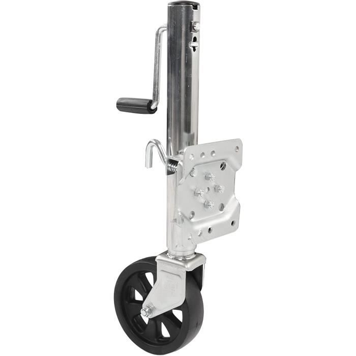 Akozon Cric De Remorque à Roue De Guidage Cric De Remorque 8 Pouces Roue De Guidage Excellent