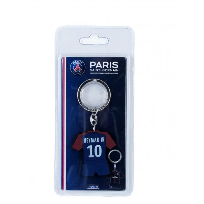 Porte-Clés Officiel PSG Paris St Germain - Tenue Cavani N°9 - Bleu Bordeaux Argent