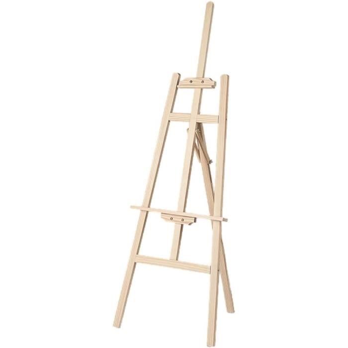 DWA Chevalet Artiste Peintre Toile Grand 180 Cm Studio En Bois - Blanc