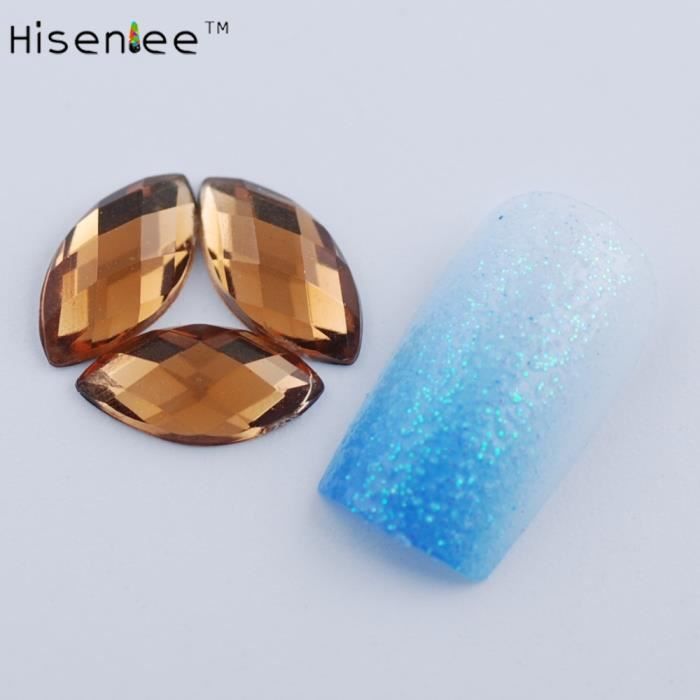 Strass Colorés à Dos Plat, 200 Forets œil De Cheval En Forme