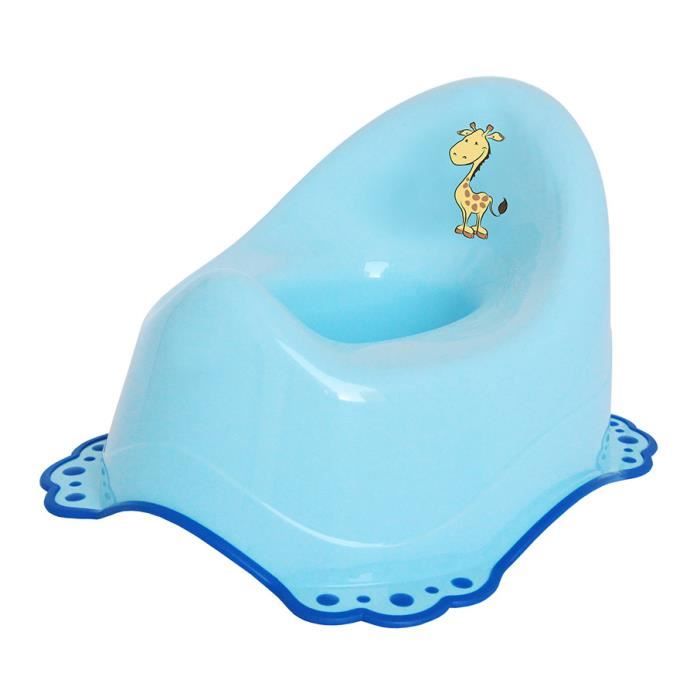 Pot Bebe Enfant Toilette Wc Antiderapant Picto Girafe Couleur Bleu Cdiscount Puericulture Eveil Bebe