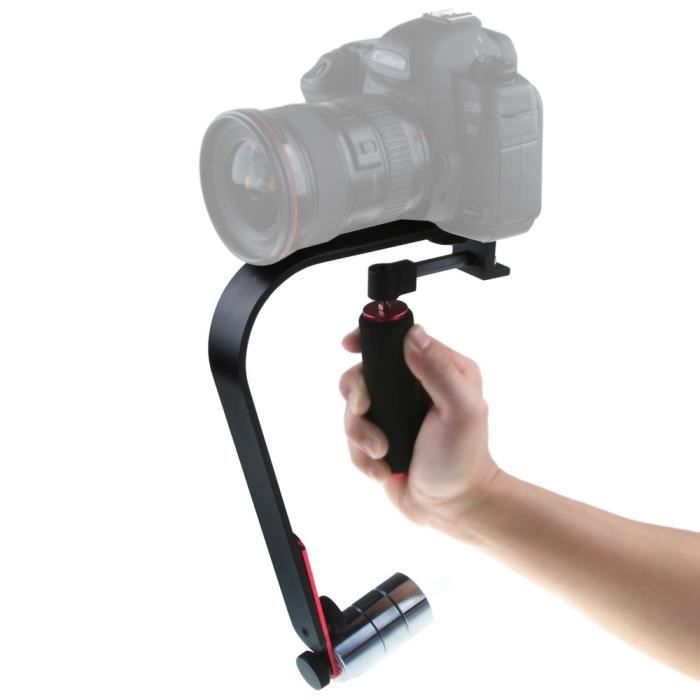 Stabilisateur Vidéo Smartphone Zeadio - Poignée Filaire Avec Lampe LED RVB Et Micro - Compatible Tous Téléphones
