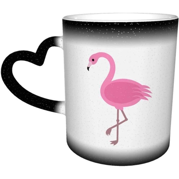Mug A Cafe De Voyage Unisexe Avec Motif Flamant Rose Sensible A La Chaleur Changement De Couleur 330 Ml Cdiscount Puericulture Eveil Bebe