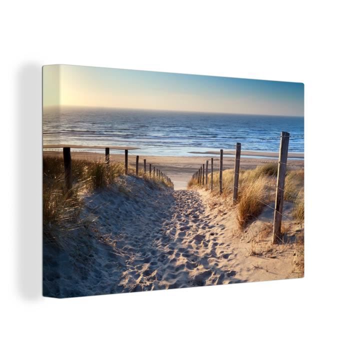 Tableau Sur Toile Plage Mer Baltique - Décoration Murale XXL Moderne - Impression Numérique UV - Personnalisable