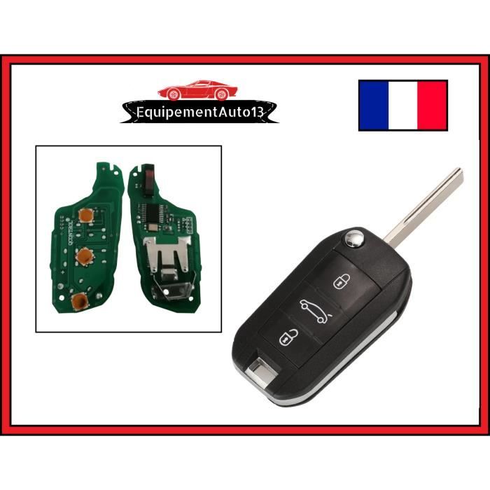 clé télécommande vierge pour Peugeot 208 308 2008 5008 à programmer