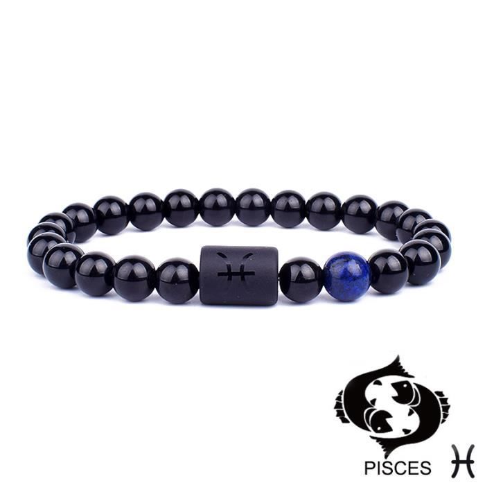 Bracelet En Cuir Constellation Unisexe - 12 Signes Du Zodiaque - MeiPing Design Astrologique