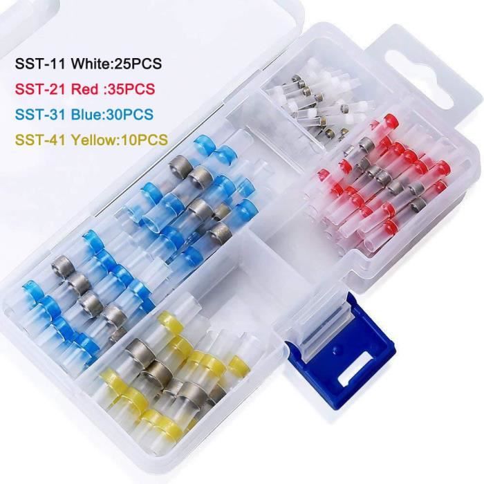 Lot De 330 Connecteurs De Soudure étanches Thermorétractables - Pour Fils, Polyoléfine, -67°F à 257°F