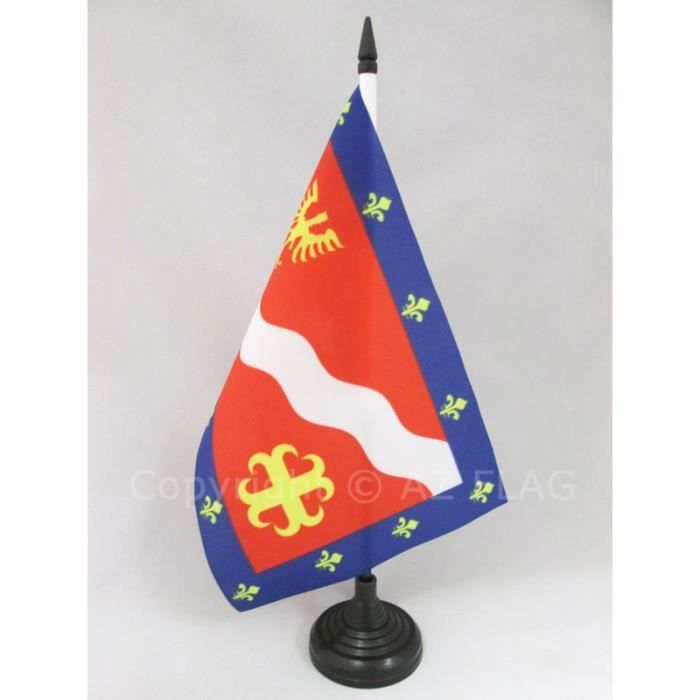 AZ FLAG Drapeau De Table Val D'Oise 15x10cm Petit Drapeaux DE