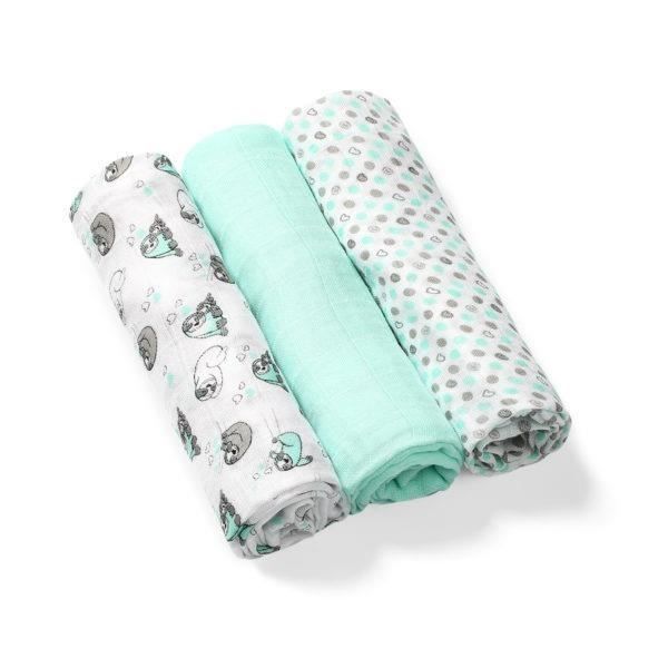 LaLoona Lot de 3 Langes Coton Bébé 70x70 cm, Lange Bebe Doux en Mousseline,  Multi-Usage, Débarbouillette Lavable Testée OekoTex - Blanc Jaune Vert :  : Bébé et Puériculture