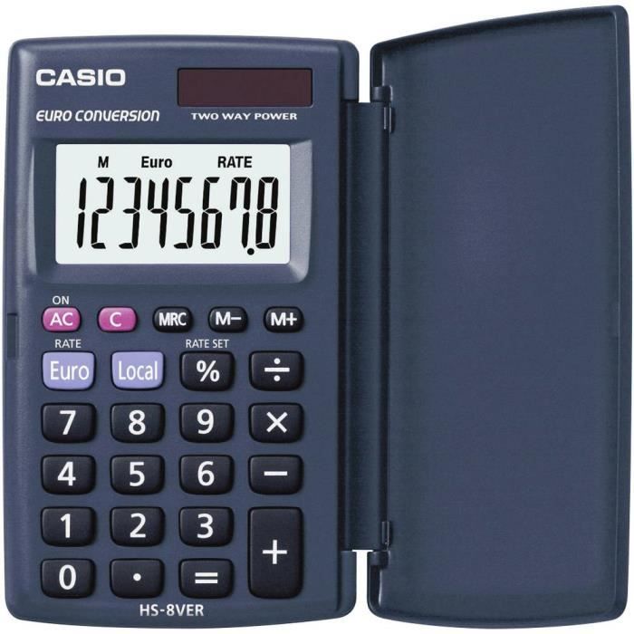 CANON Calculatrice de poche LS-39E - 8 chiffres - Panneau solaire, pile