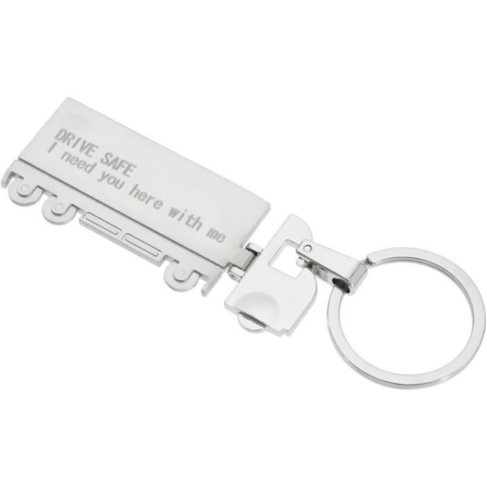 Porte-clés Homme En Argent 925 Sterling Avec Bois D'Ébène - Fait Main En Italie - Neuf Avec étiquettes
